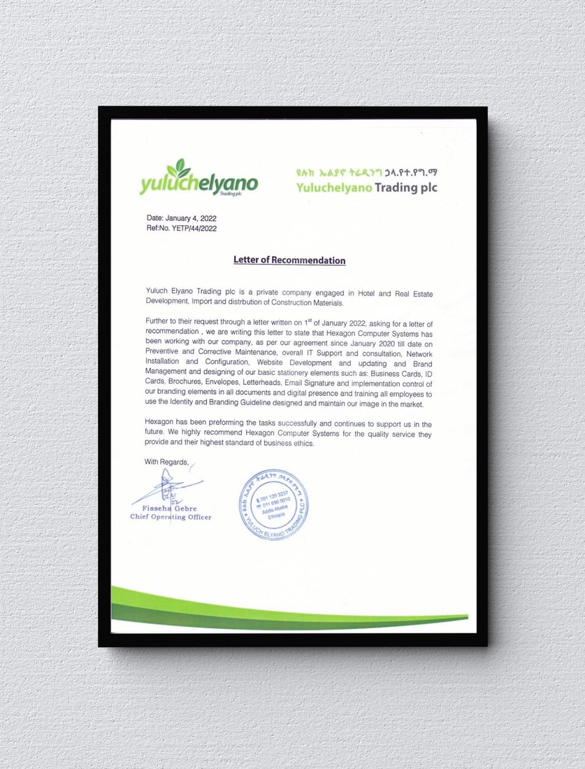 Letter of Recommendation